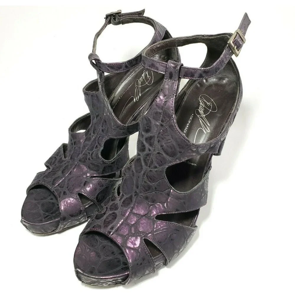 Donald Pliner Platform Strappy Glula High Heels‎